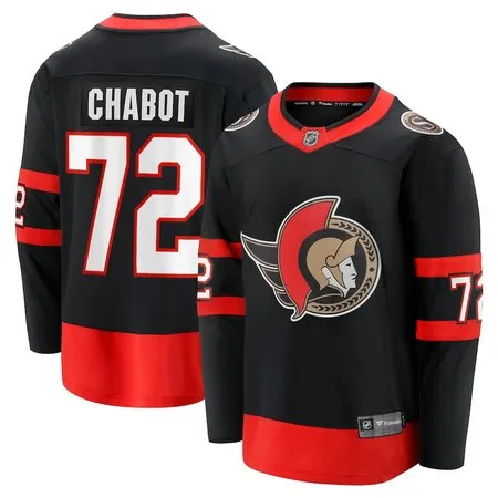 Men's Ottawa Senators #72 Thomas Chabot Black Home  Jersey