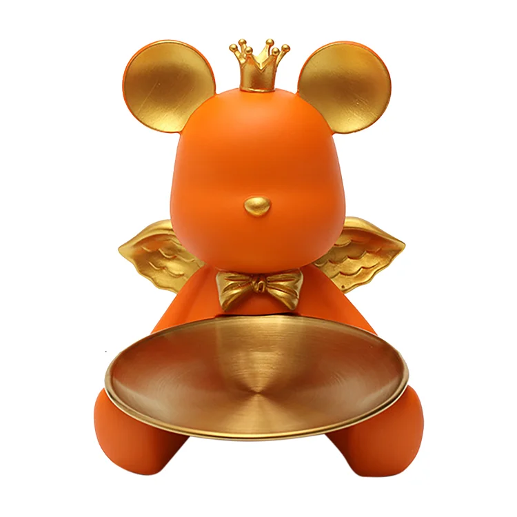 【Ornament】Home Decor Resin Ornaments-Nordic Bear Key Storage gbfke