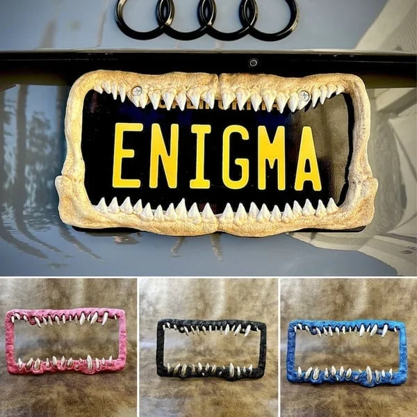 🔥Hot Sale 🔥Creature teeth license plate