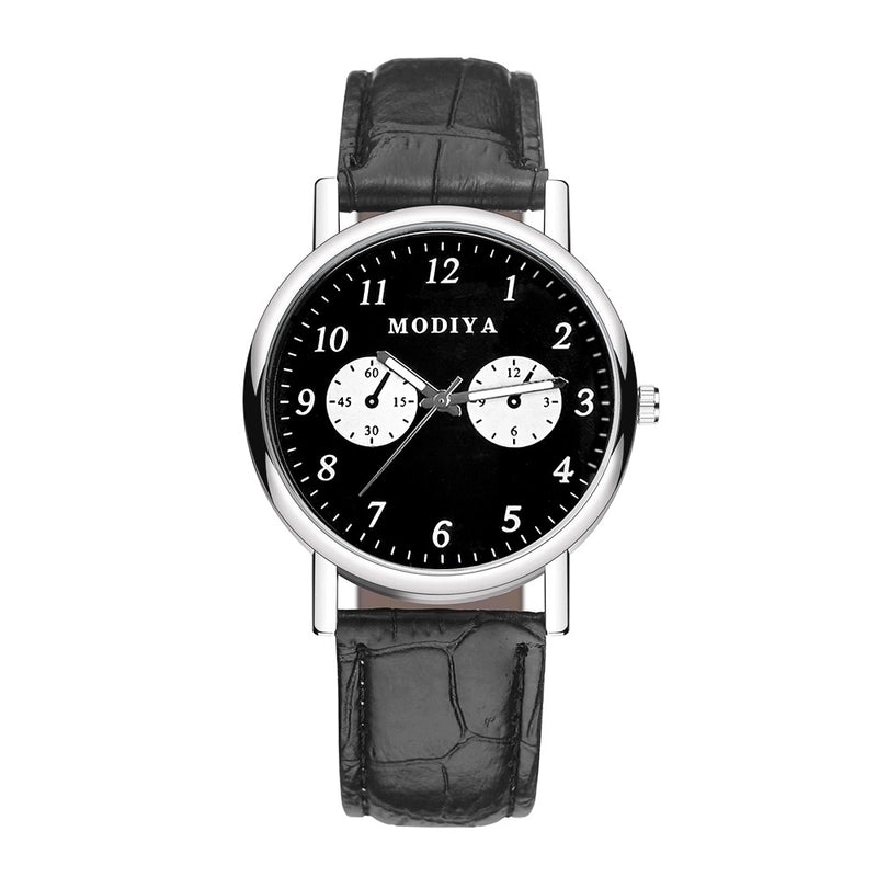 5 Pieces Casual Round Buckle Quartz Men’s Watches