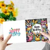 (US Only)6PCS DIY Birthday Wishes Diamond Art Greeting Cards Congratulations Cards & Gift