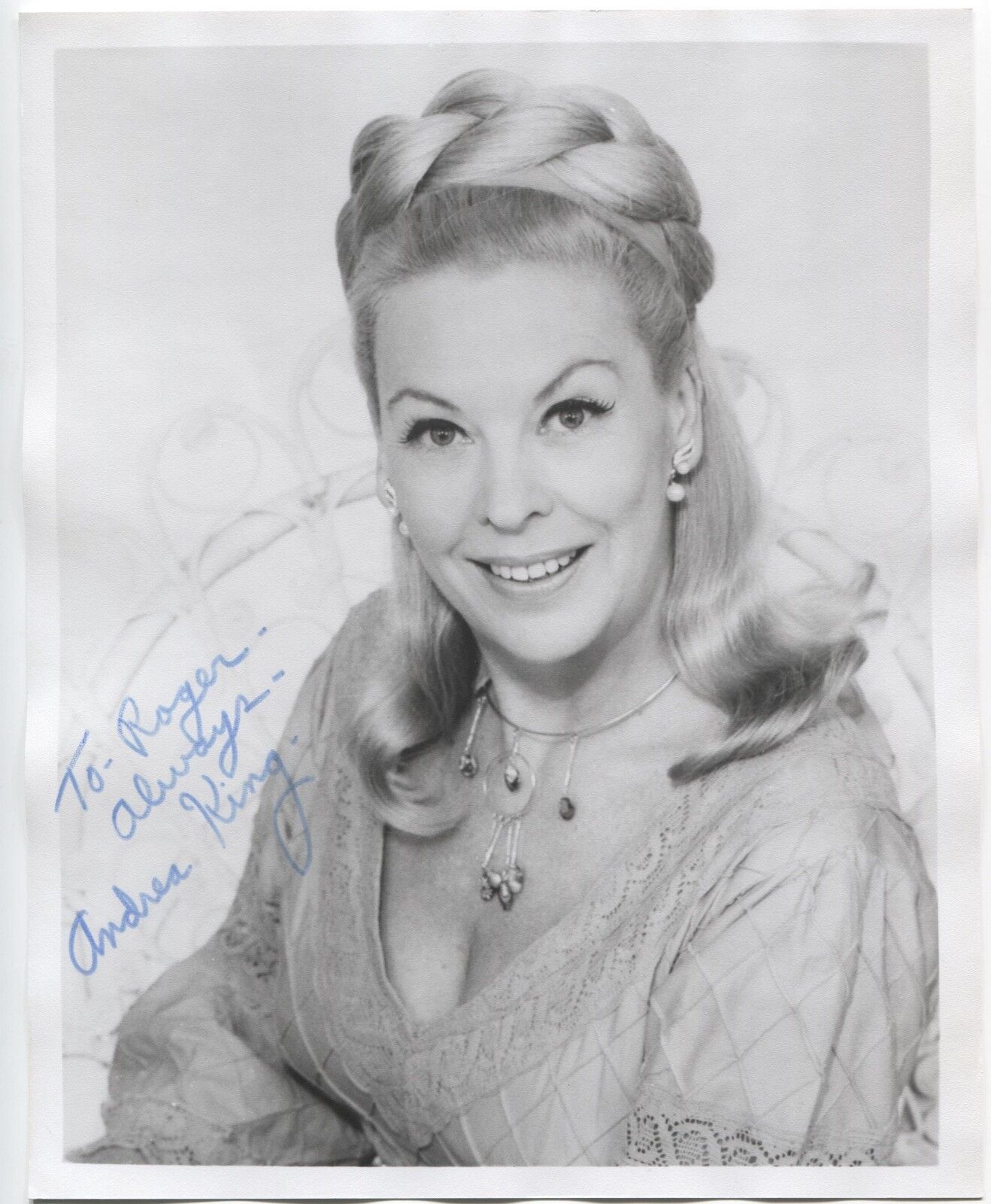 Andrea King Signed 8x10 Photo Poster painting Autographed Signature Vintage Actress