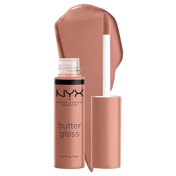 NYX PROFESSIONAL MAKEUP Butter Gloss Brown Sugar, Non-Sticky Lip Gloss - Pack Of 3 (Sugar High, Spiked Toffee, Butterscotch) Pack Of 3 (Sugar High, Spiked Toffee, Butterscotch) 0.27 Fl Oz (Pack of 3)