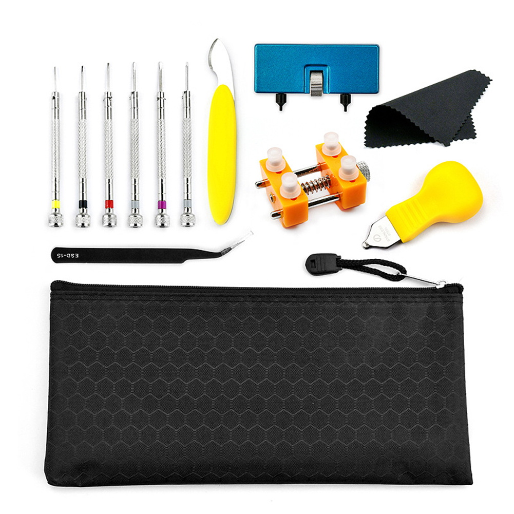 

13pcs Watchmaker Case Opener Screwdriver Curved Tweezer Watch Repair Tool, 501 Original