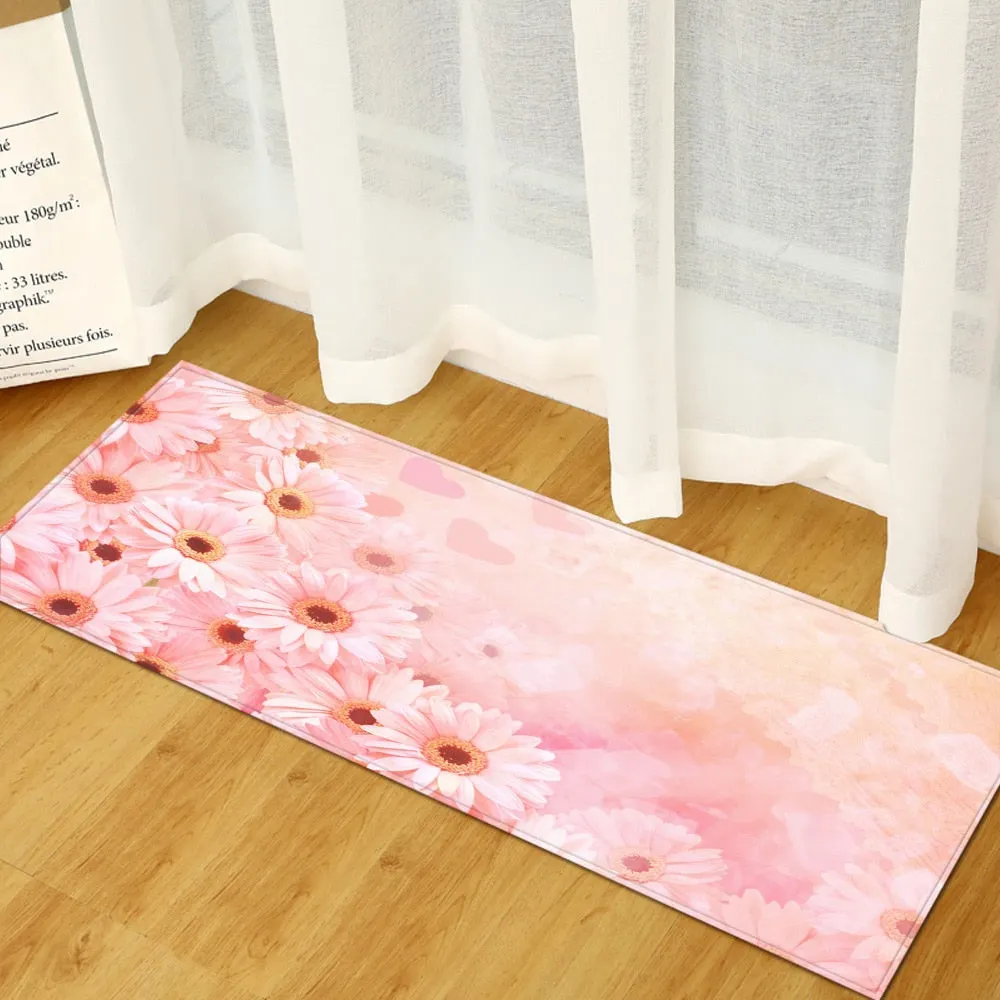 Kitchen Carpet Home Bedroom Entrance Doormat Hallway Balcony  Floor Mat Landscape Pattern Bathroom Non-Slip Water Absorption Rug