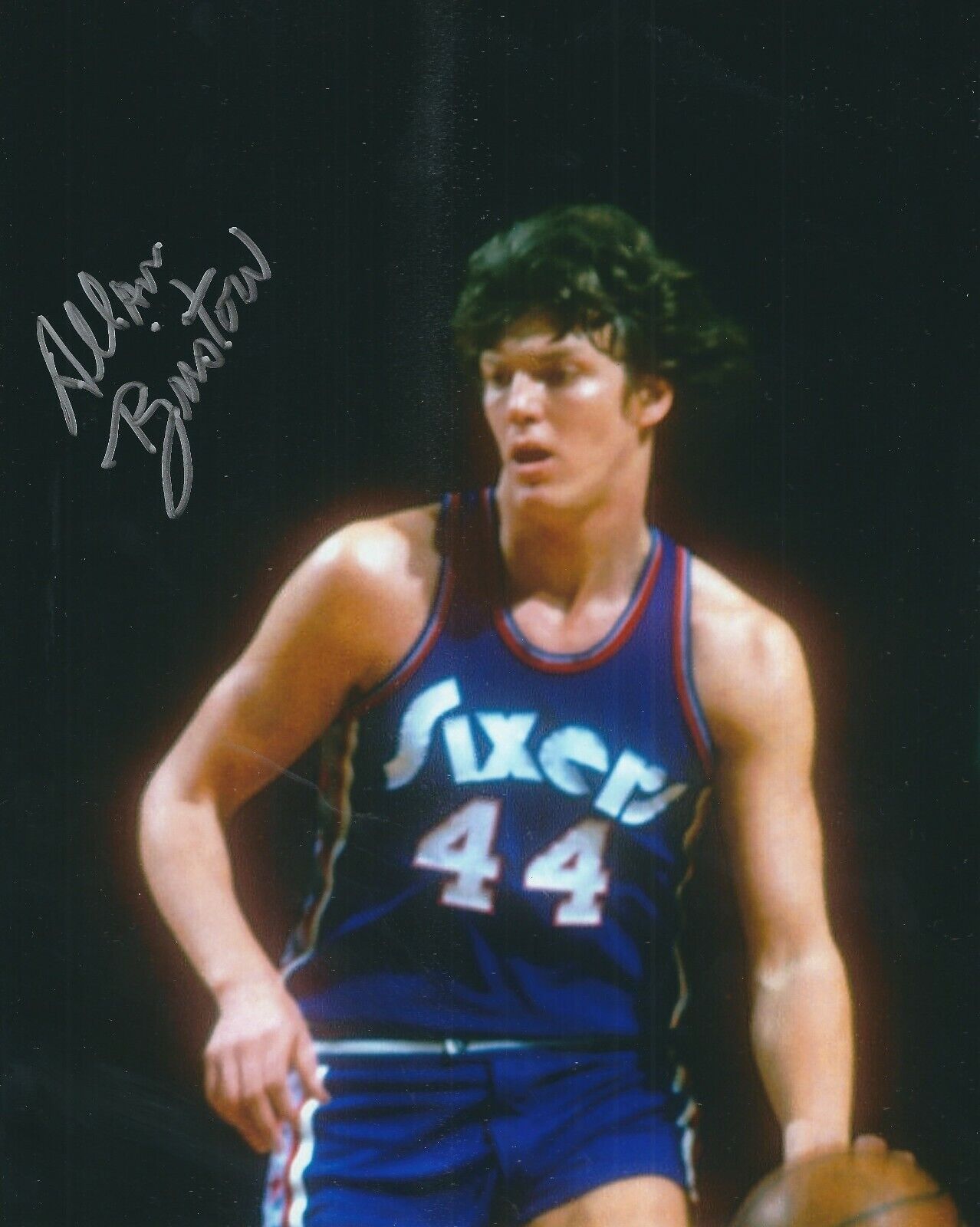 Signed 8x10 ALLAN BRISTOW Philadelphia 76ers Autographed Photo Poster painting w/COA