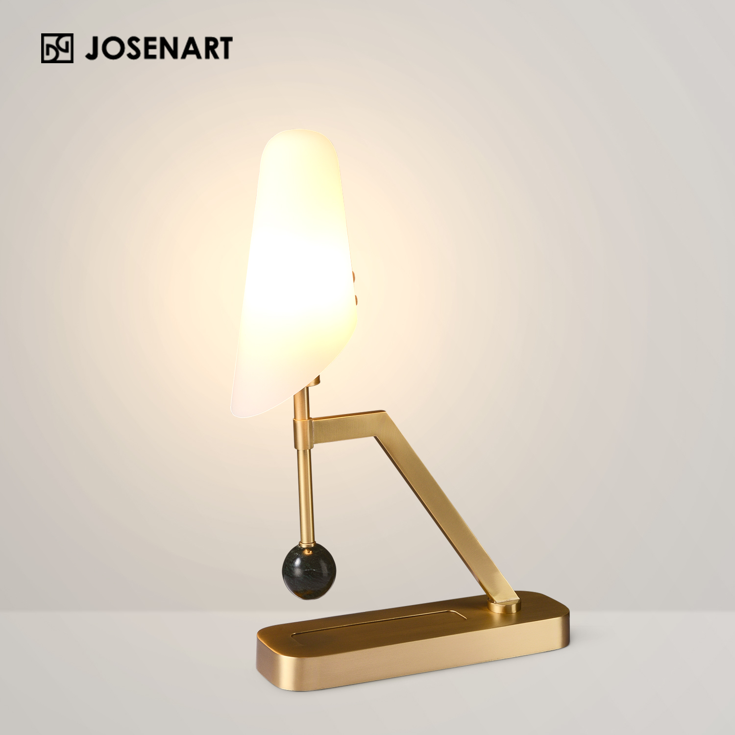 Modern Antique Brass Table Lamp JOSENART Josenart