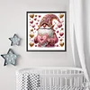 >SALE<5D DIY Partial Special Shaped Drill Diamond Painting Heart Gnome Decor 30x30cm
