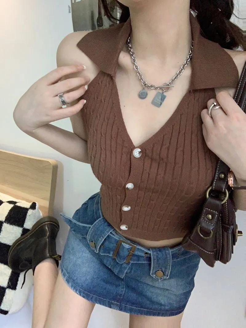 Uveng Uveng Small Vest Women Summer New Korean Version Of Sexy Babes Wearing Sleeveless Tops