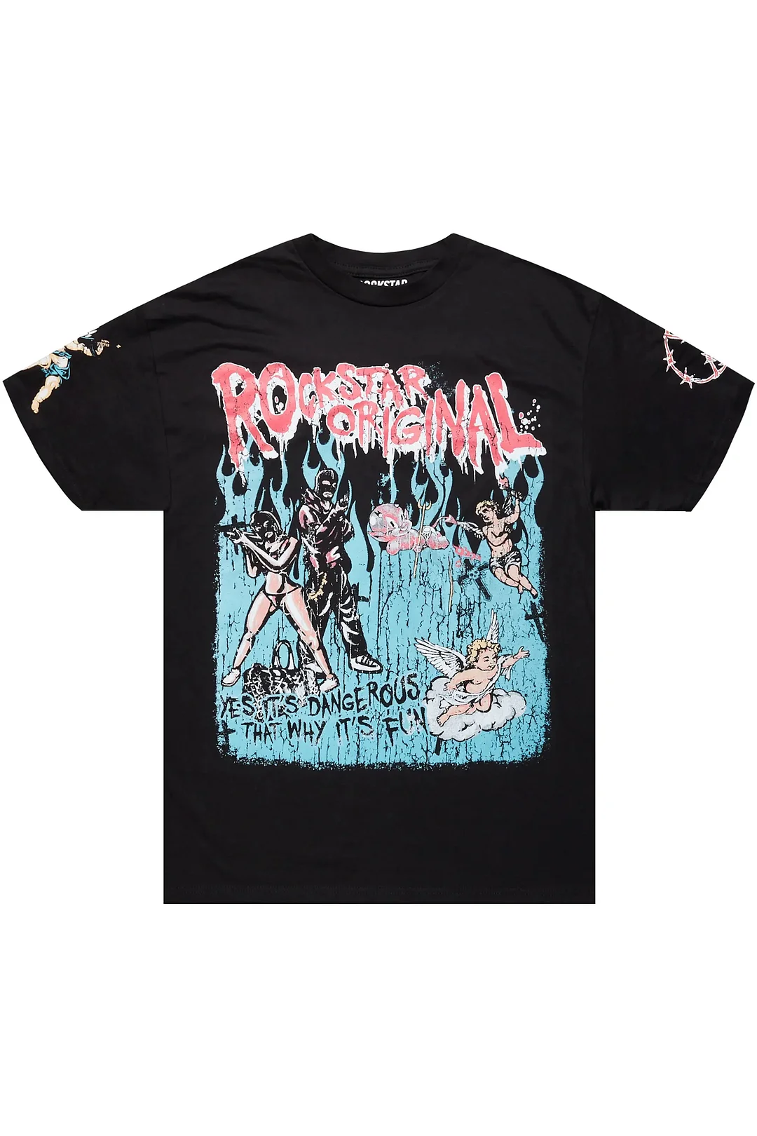 Little Lord Black Graphic T-Shirt