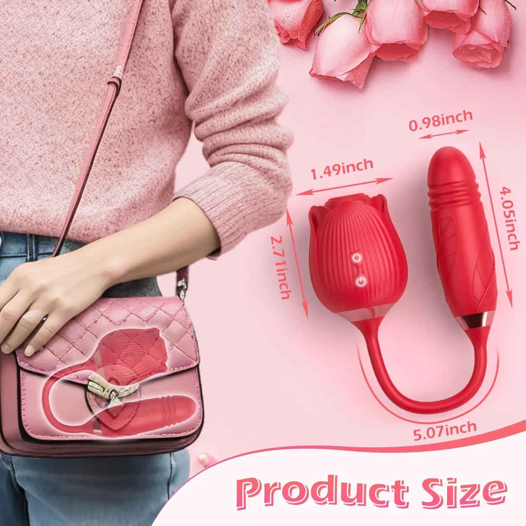 The Rose Toy With Mini Bullet Sucking Vibrator