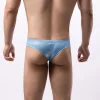 Men's Low Rise Solid Color Flash Bikini Fashion Sexy Thong