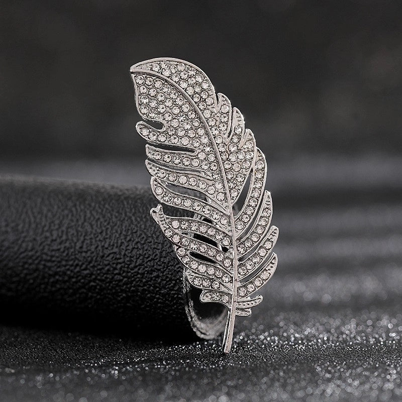 Fashion Pin Flower Alloy Plating Inlay Artificial Gemstones Pearl Women’S Brooches