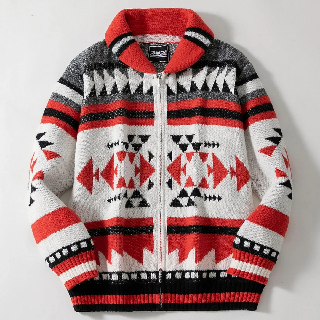 Uveng Uveng Men's Wear Autumn And Winter Zippered Open Shirt Jacket Long-Sleeved Collared Man's SY0012