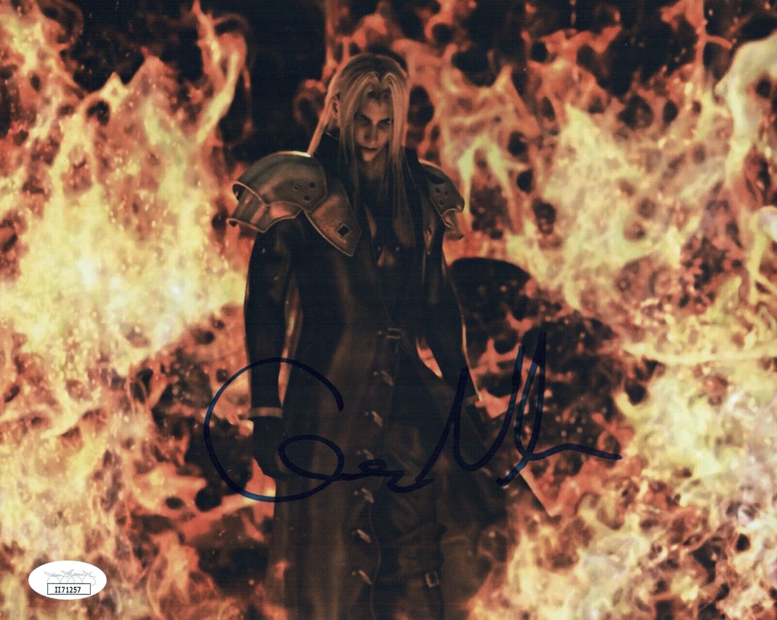 GEORGE NEWBERN Signed Sephiroth FINAL FANTASY VII 8x10 Photo Poster painting Autograph JSA COA