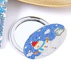 DIY Double Sided Special Shape Diamond Painting Compact Mirror Kit(Snowman)