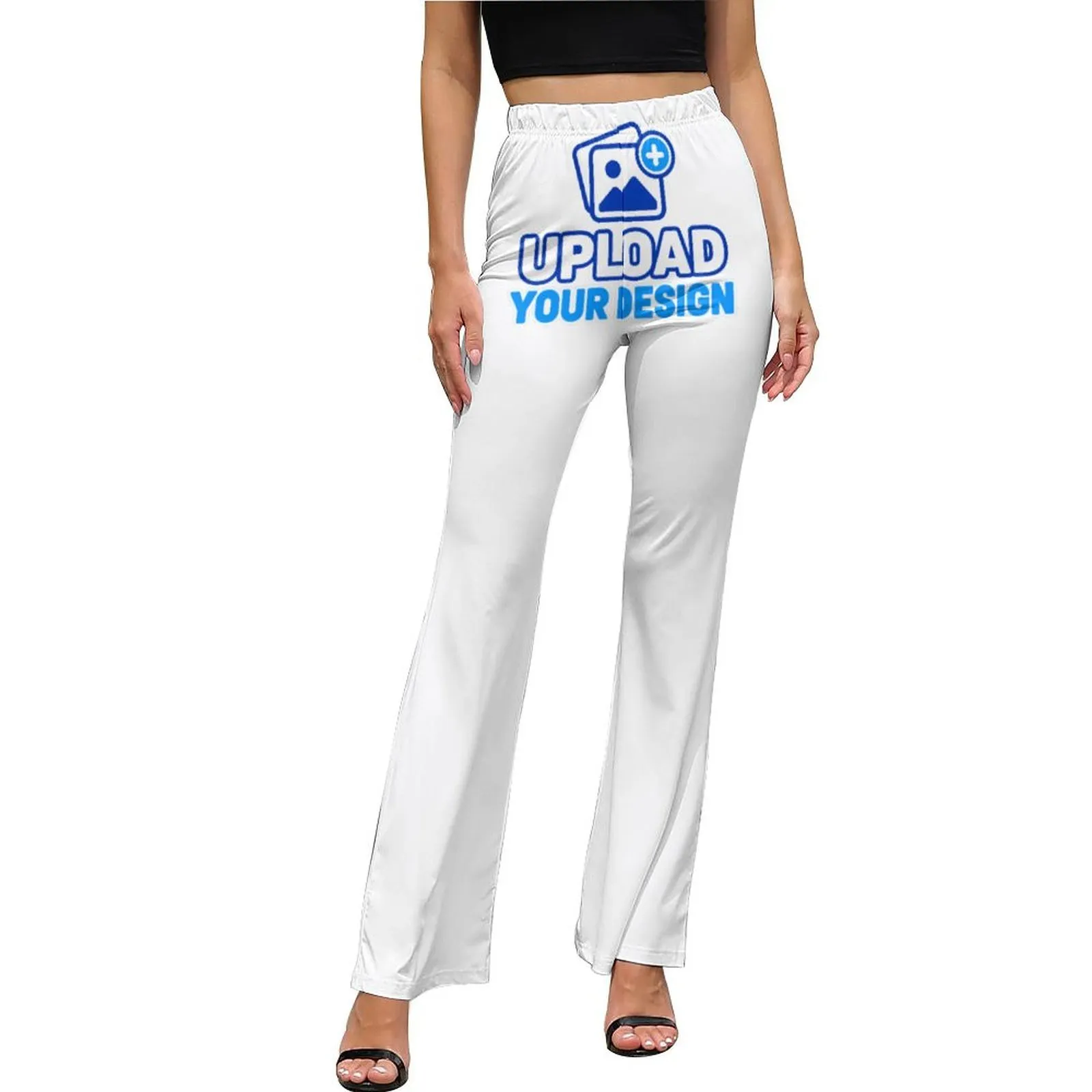 Custom High-Waist Stretch Flare Bell-Bottom Pants product image 6