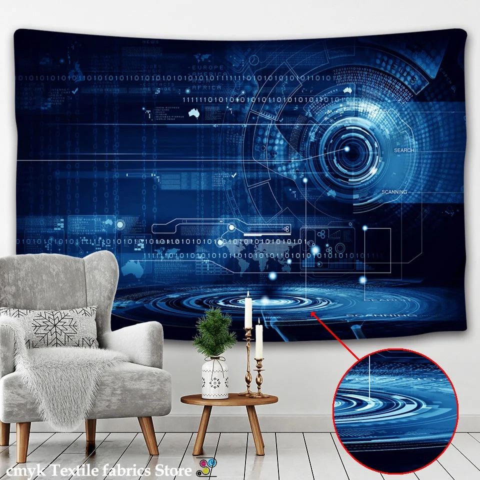 Tapestry psychedelic pattern yoga throw beach throw carpet Hippie Home Decor Wall Tapestry Blanket Galaxy Hanging Wall Tapestry