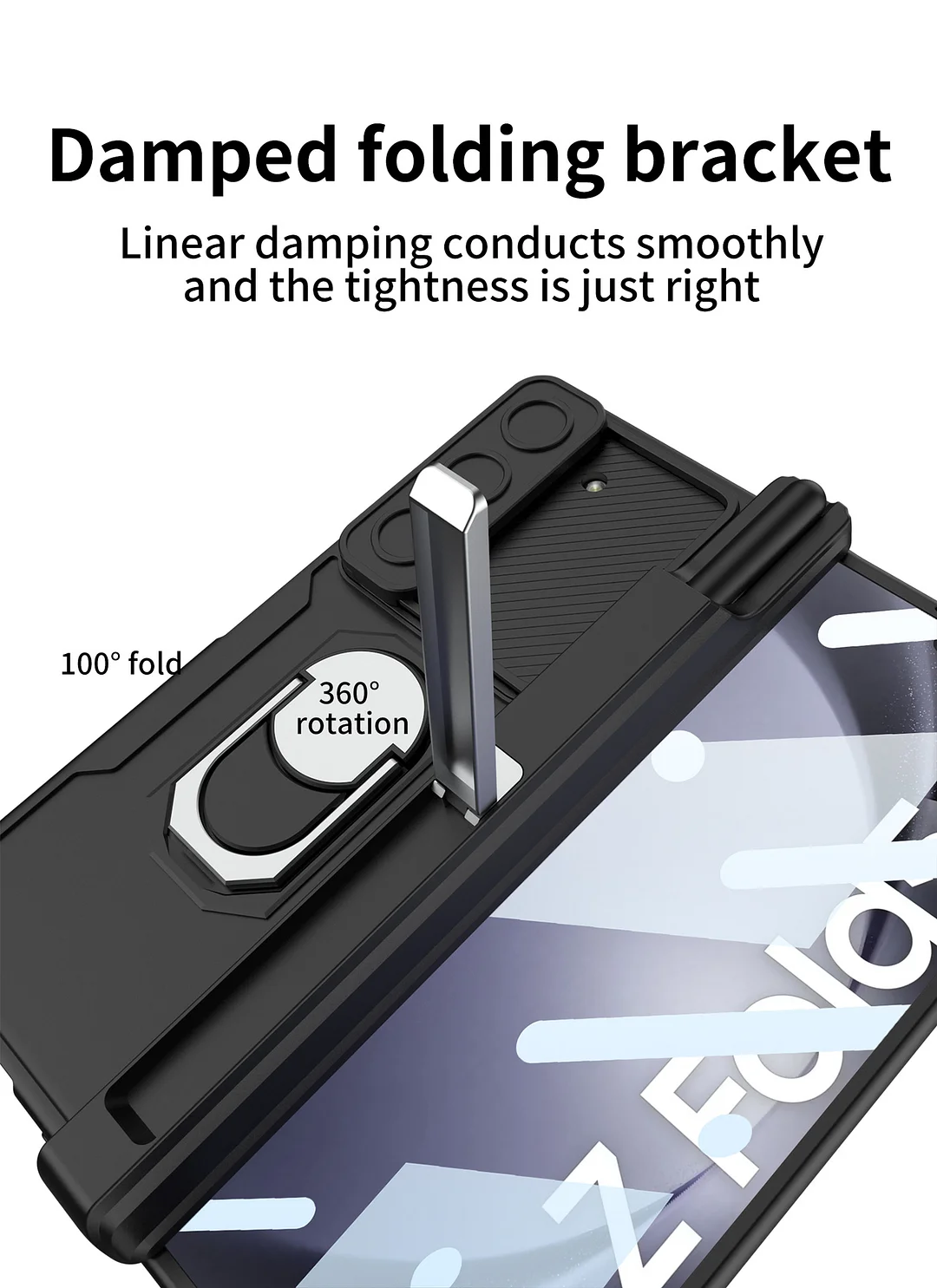 Suitable for Samsung Z Fold Series Folding Hinge Bracket Armor Protective Phone Case