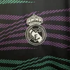 2023/2024 Real Madrid Training Wear Green And Purple Stripes Football Shirt
