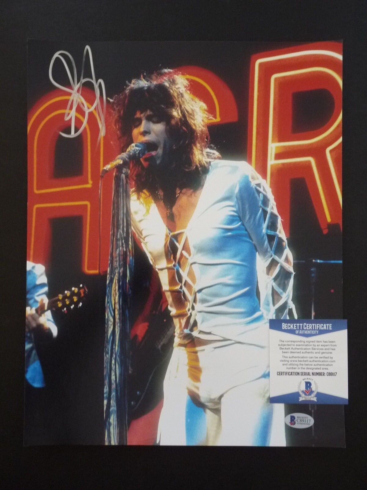 Steven Tyler Aerosmith Sexy Signed Autographed 11x14 Photo Poster painting BAS Certified #14 F1