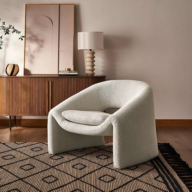 Sacha Performance Boucl&eacute; Armchair
