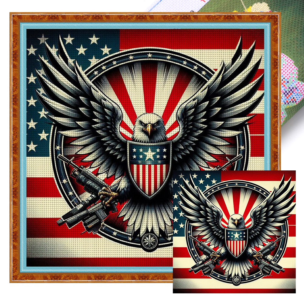 Independence Day Full 11CT Pre-stamped Canvas(50*50cm) Cross Stitch