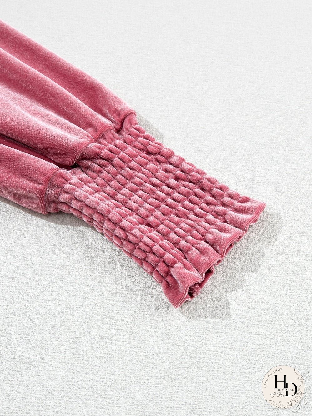 Solid Color Chiffon Loose V-Neck Long Sleeve T-Shirt