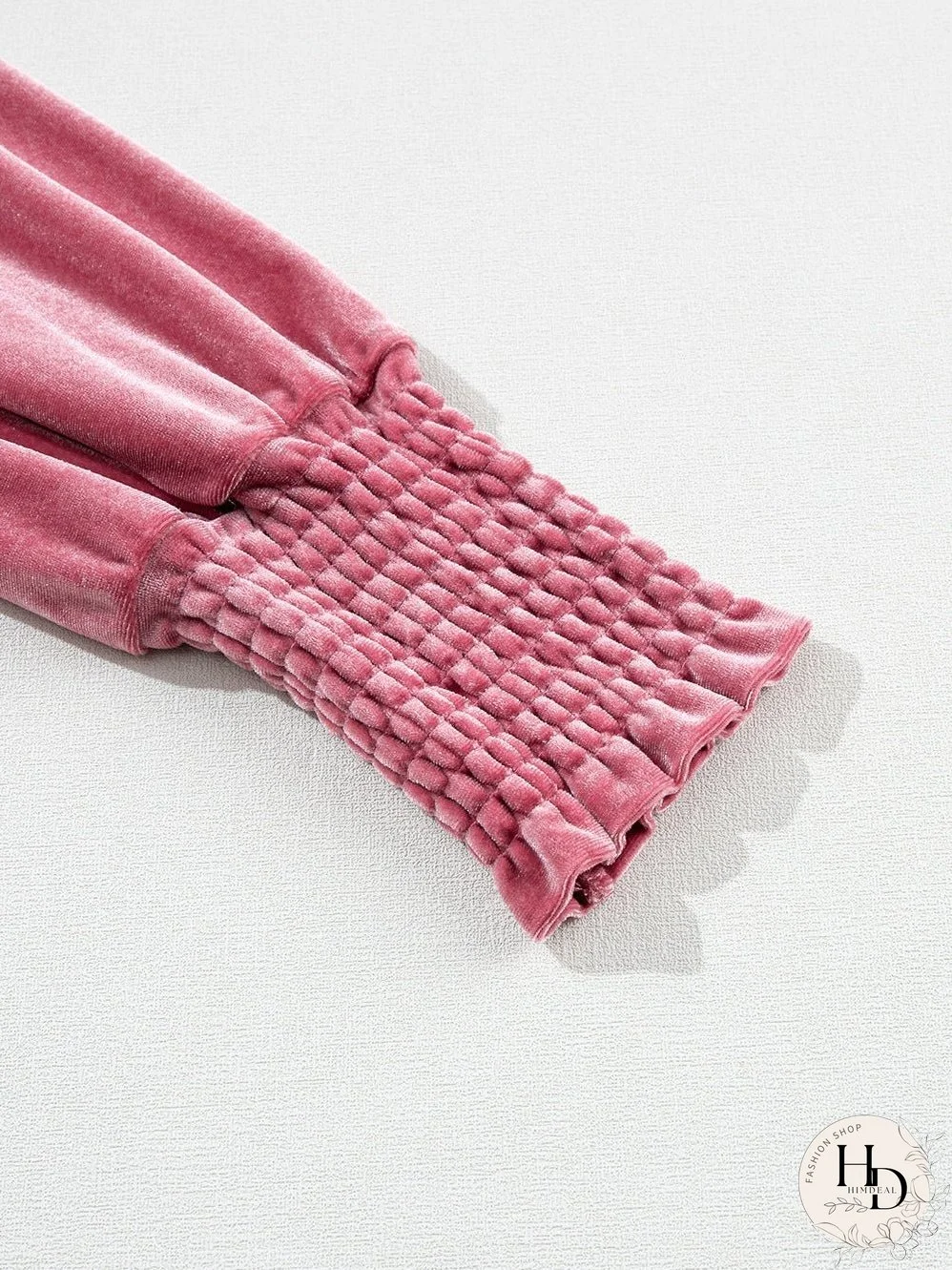 Solid Color Chiffon Loose V-Neck Long Sleeve T-Shirt