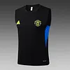 2025/2026 Manchester United Pre-Match Training Black Vest+Shorts Football1:1 Thai Quality