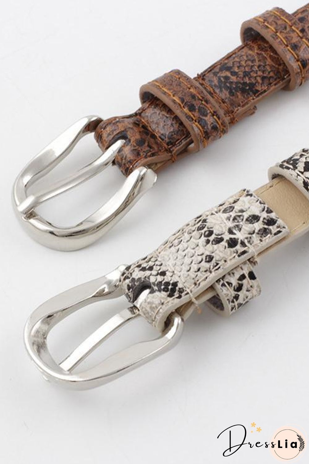 Skinny Snakeskin Belt