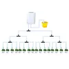 Flowers Plants Home Sprinkler 2/8/16 Heads Pump Self-Watering Kit Garden Tool