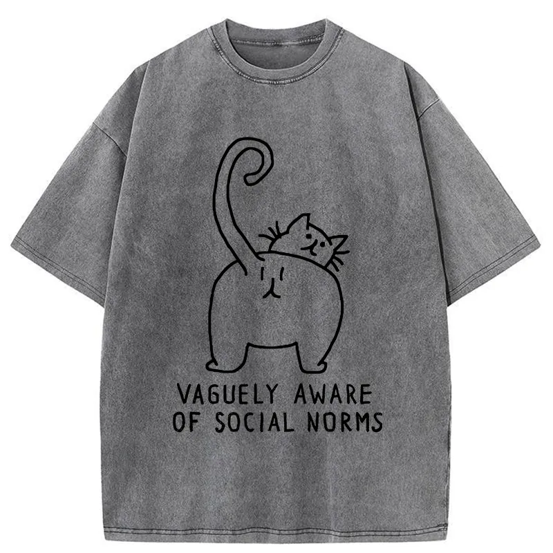 Vague Understanding Funny Washed T-shirt artswardrobe