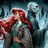 Diamond Painting -5D Full Round Drill Ariel and Voldemort(40x40cm)