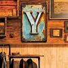 Letter Y - Vintage Metal Signs(8*12Inch)
