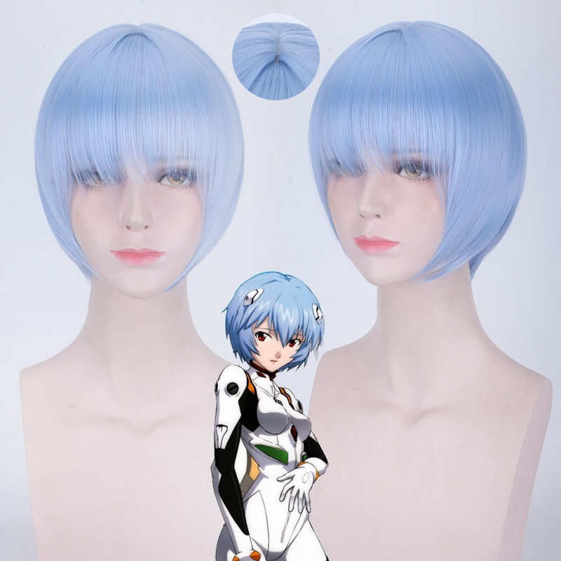 Neon Genesis Evangelion Ayanami Rei Cosplay Wig