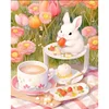Strawberry Bunny - 11CT Stamped Cross Stitch - 40*50cm - Animal