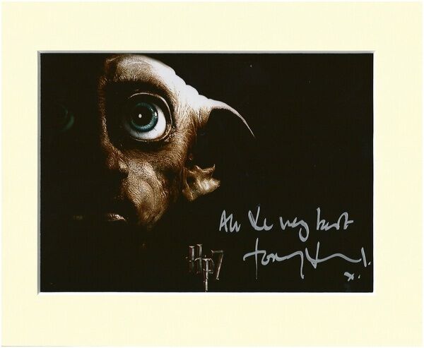 TOBY JONES HARRY POTTER DOBBY ELF PP MOUNTED 8X10 SIGNED AUTOGRAPH Photo Poster painting