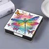 Diamond Painting PU Dragonfly Notecard Box with 160 Sheets Paper Note Holder