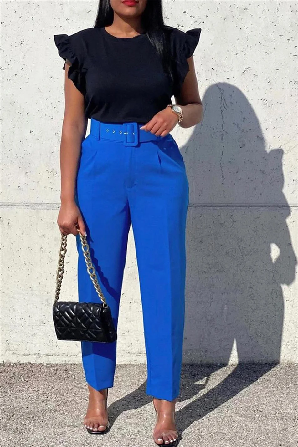 Elegant Professional High Waist Casual Pants