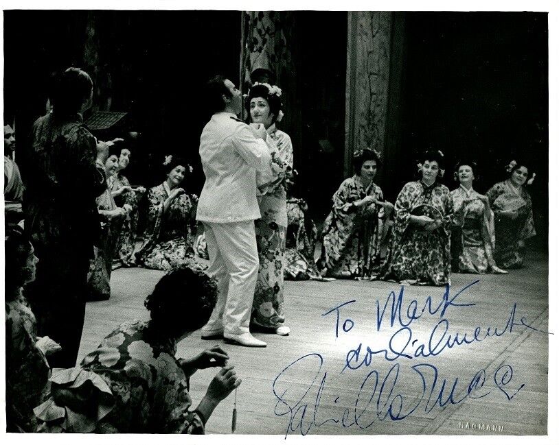 Opera Star GABRIELLA TUCCI Vintage Signed Photo Poster painting