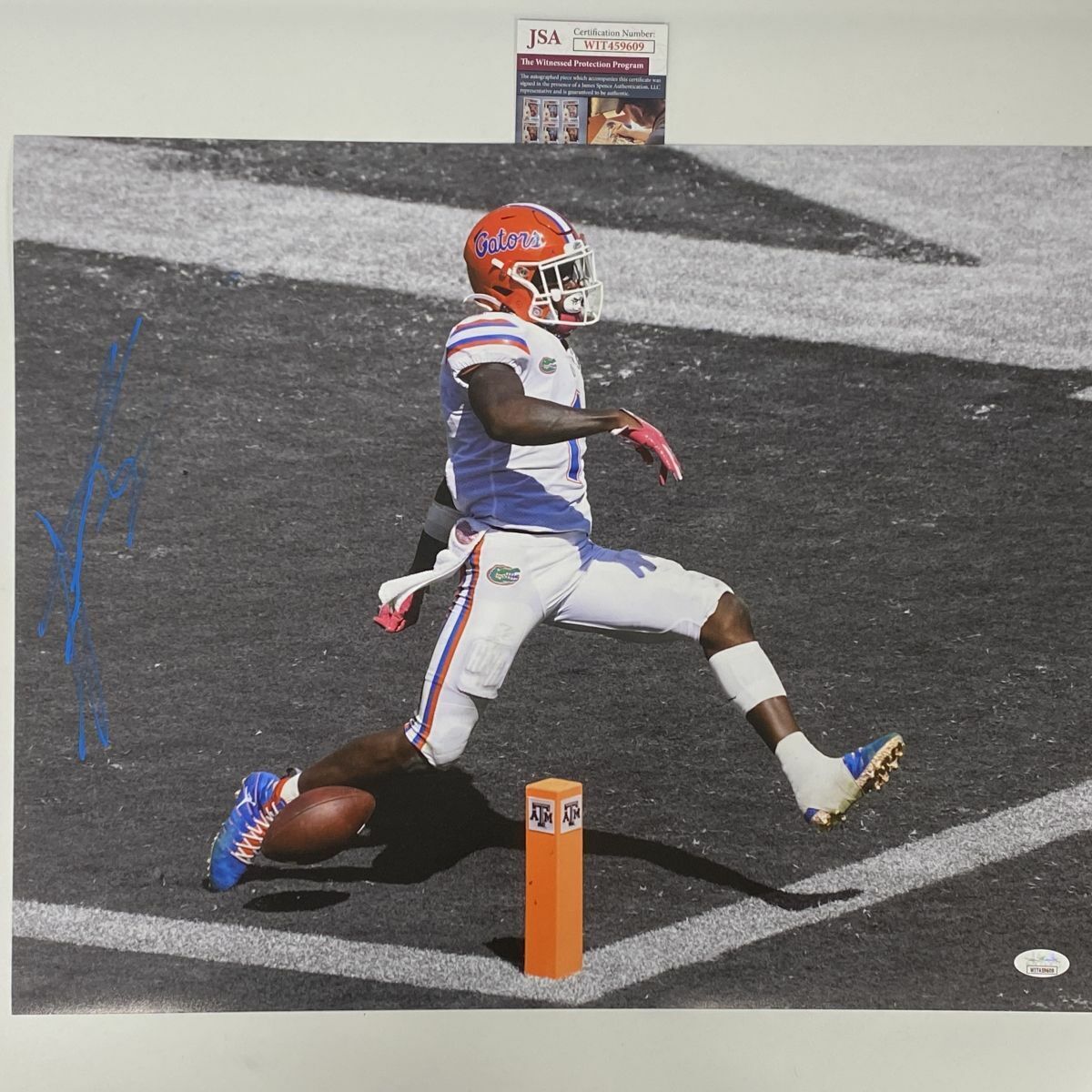 Autographed/Signed KADARIUS TONEY Florida Gators 16x20 College Photo Poster painting JSA COA