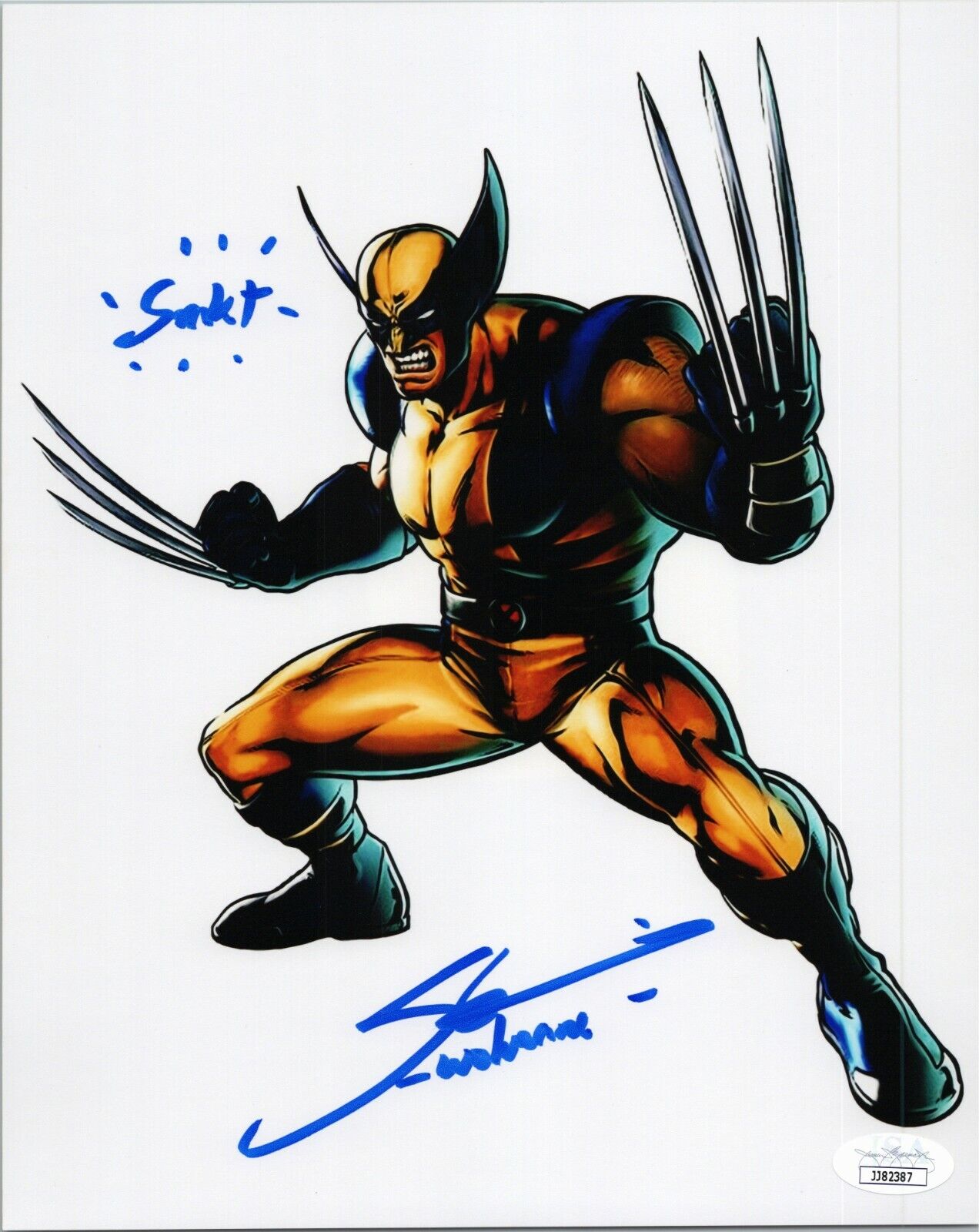 STEVE BLUM Authentic Signed Wolverine - MARVEL vs CAPCOM