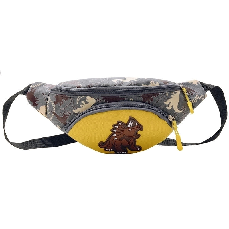 Kid’S Small Nylon Dinosaur Cute Zipper Fanny Pack