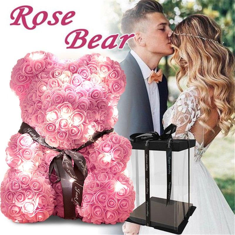 the luxury rose teddy bear