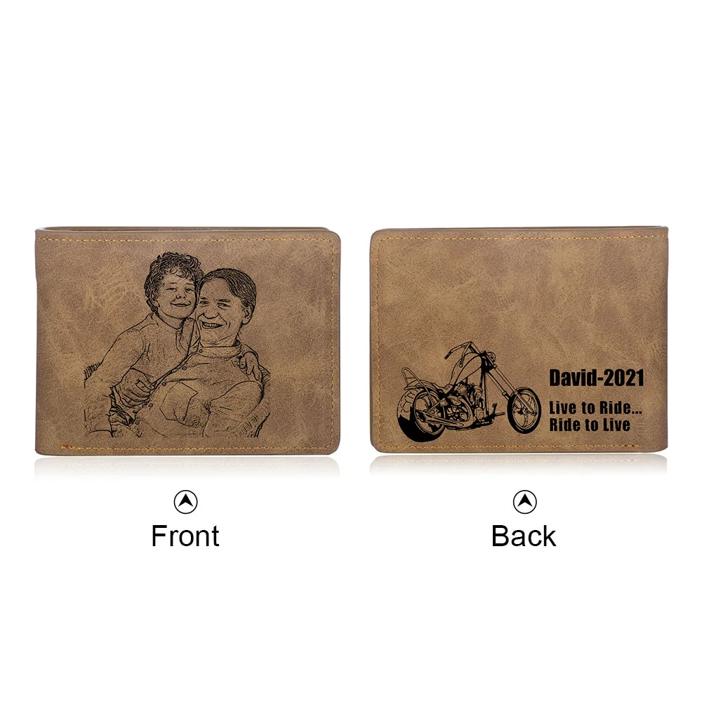 Benutzerdefinierte Foto - Brieftasche für Männer Geldbörse m1 Kettenmachen