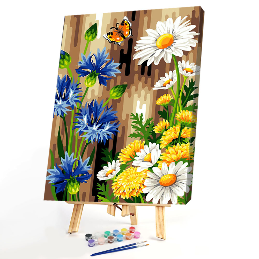

40*50CM Paint By Numbers-Flower Butterfly, 501 Original