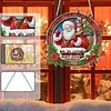 Diamond Painting Acrylic Santa Claus Pendant Kits for Home Wall Decor