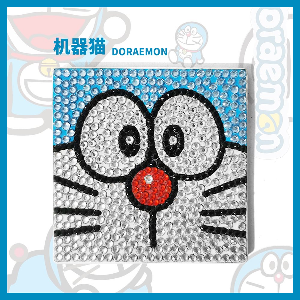 5D DIY Diamond Painting Kit Mini Coaster Ceramics Insulation Cartoon Pad