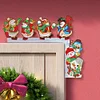 (US Local)Christmas Snowman Diamond Painting Door Corner Sign for Xmas Party Favors